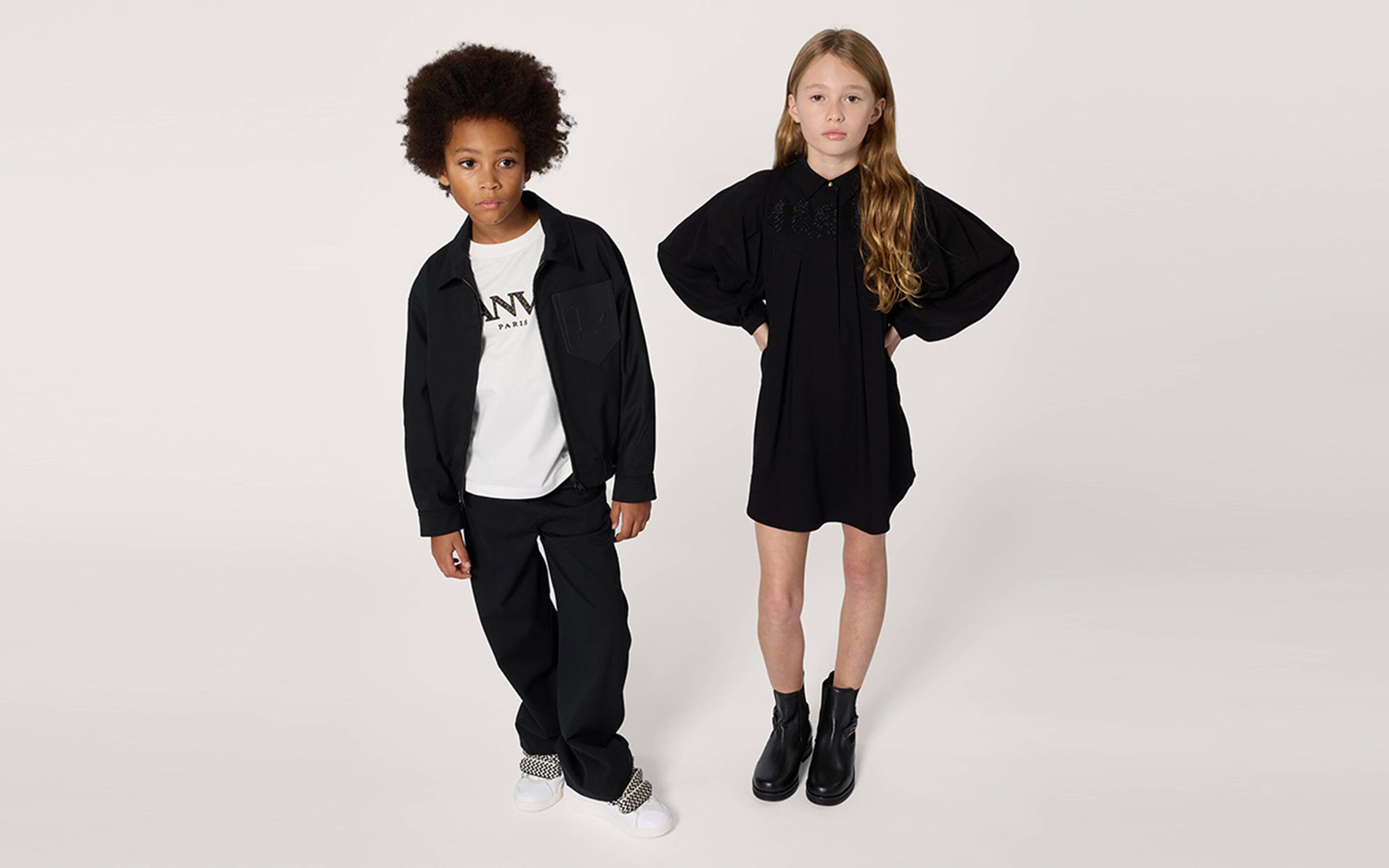 Children's clothing and accessories from the luxury brand Lanvin on Kids around