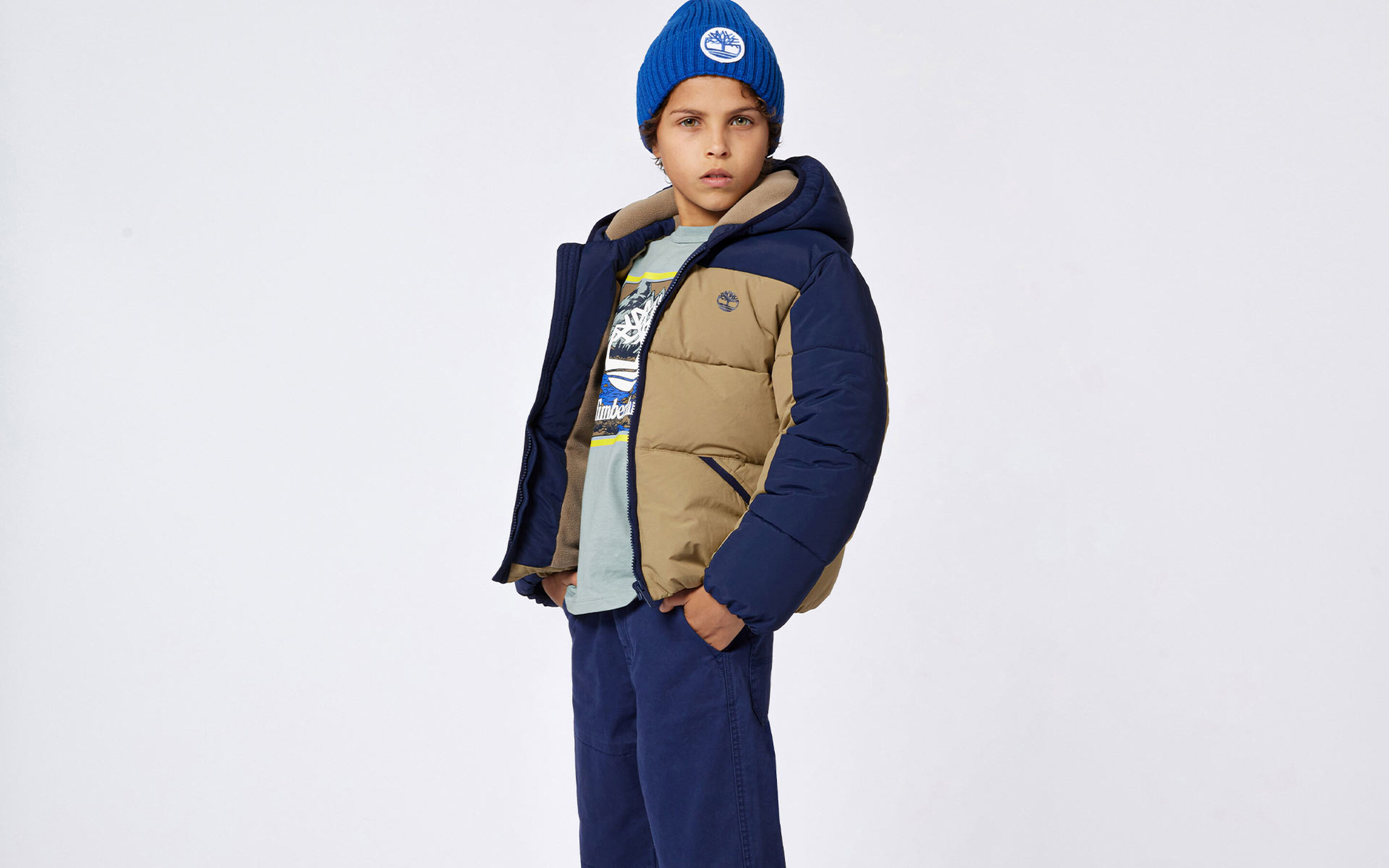 Timberland coat on Kids around