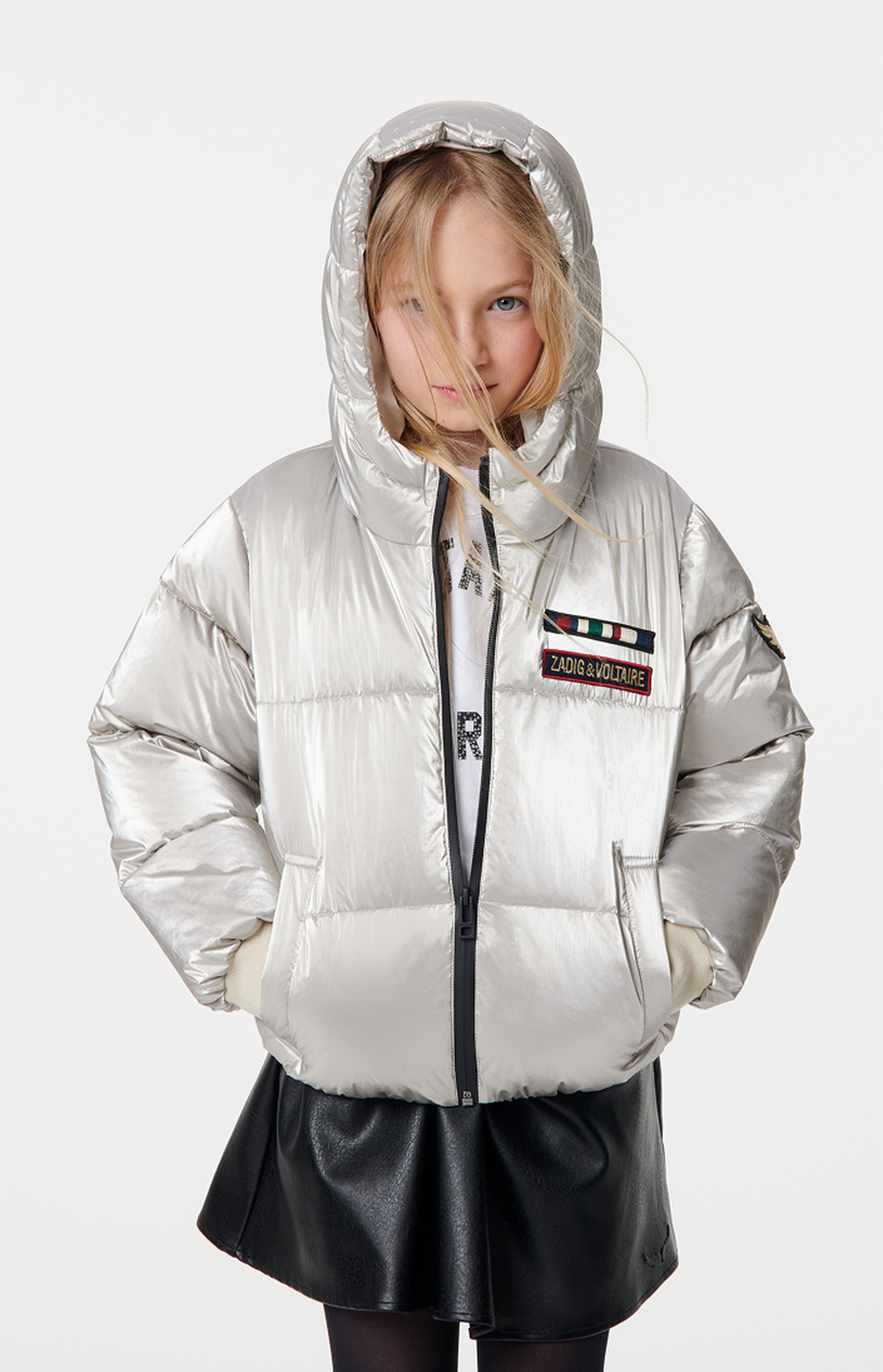 doudoune et jupe pour enfants de la marque zadig&voltaire sur Kids around