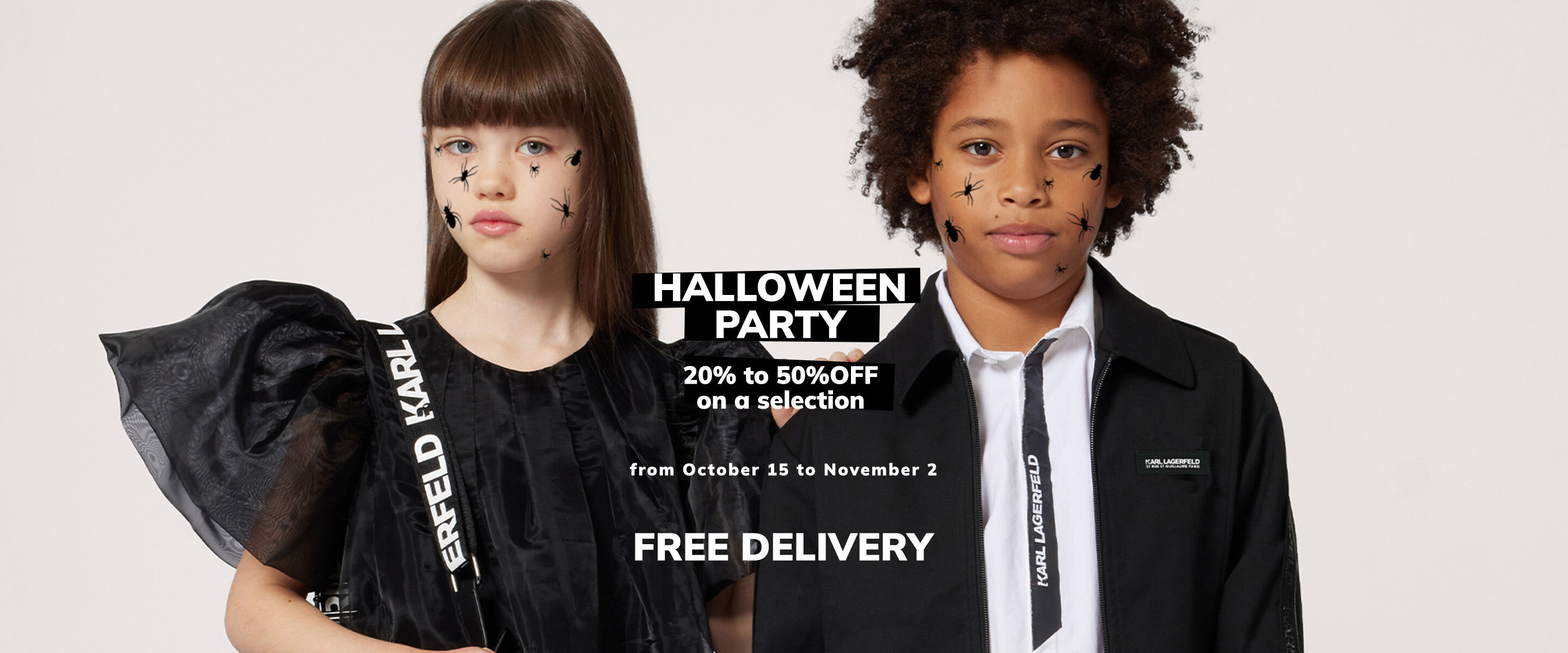 Up to 50% off kids’ and baby clothing