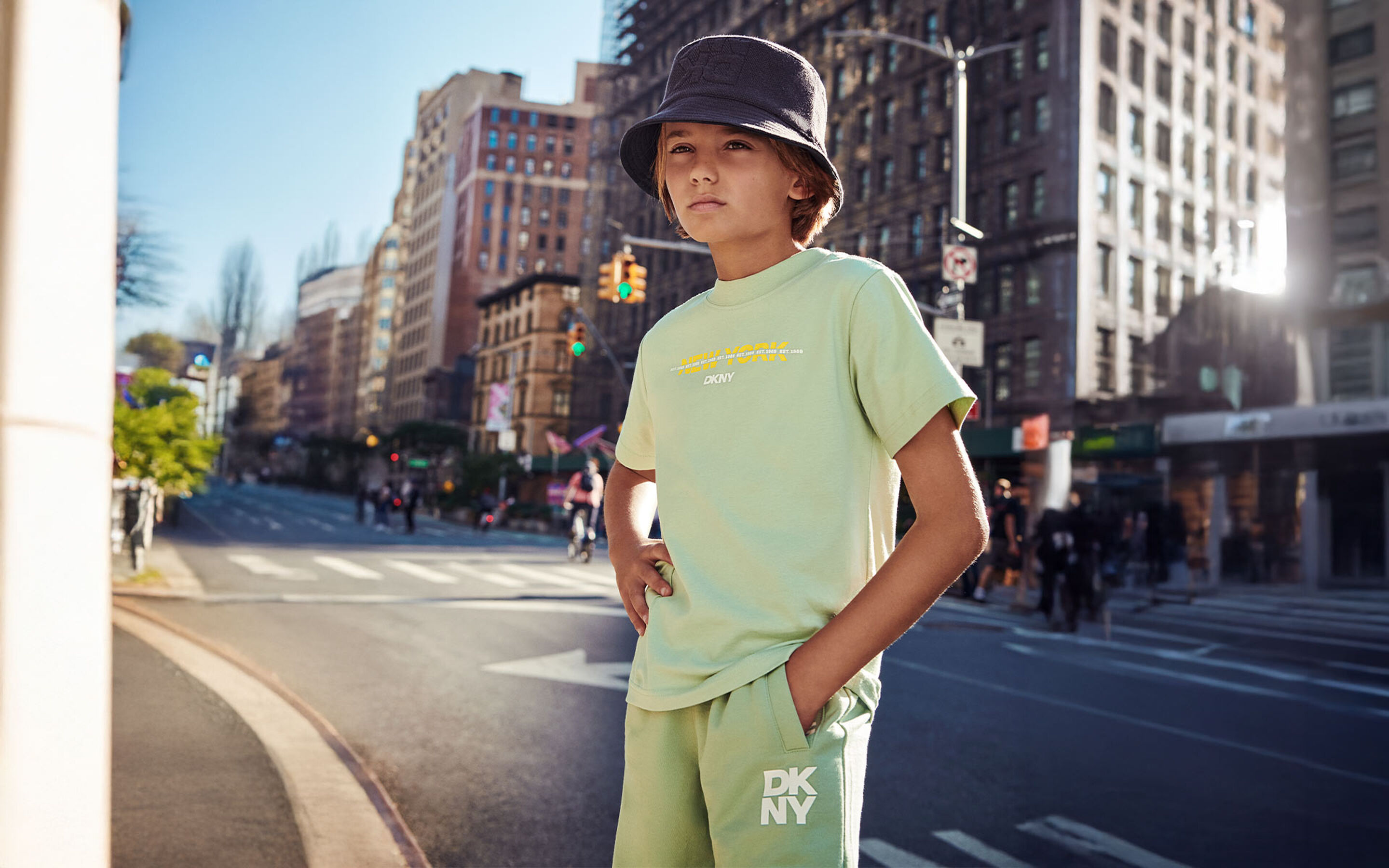 jackets DKNY brand on kids around