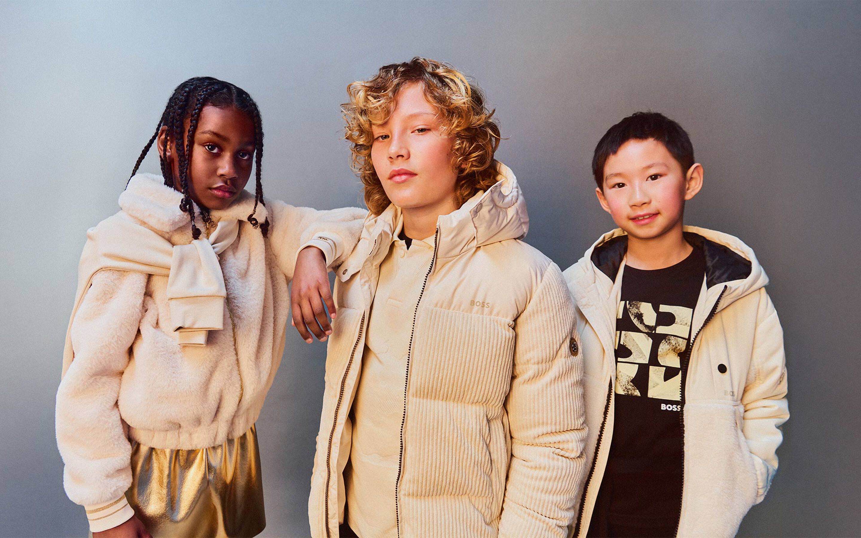 Jumpers from the BOSS brand on Kids around