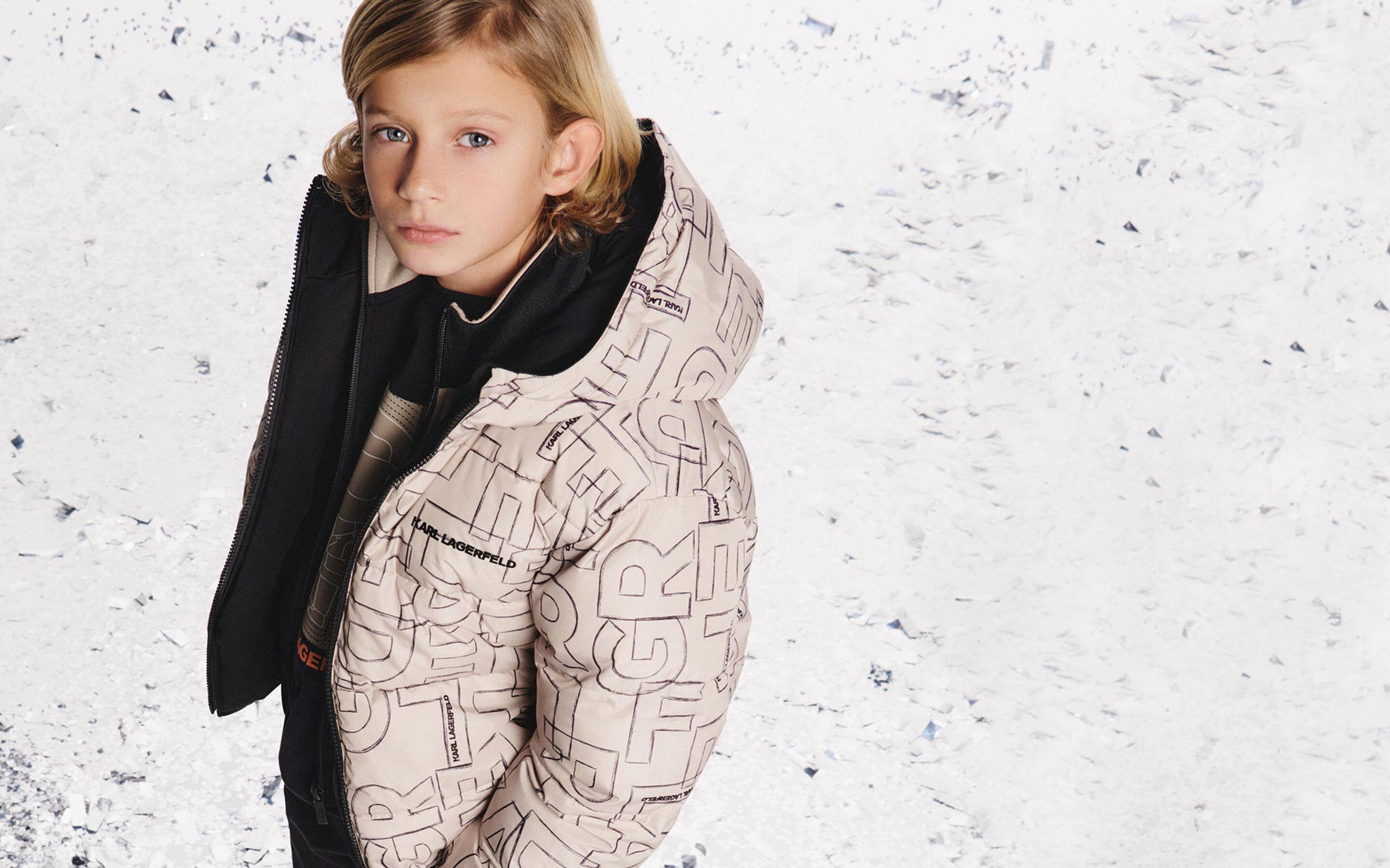 Coats from the Karl Lagerfeld brand on Kids around