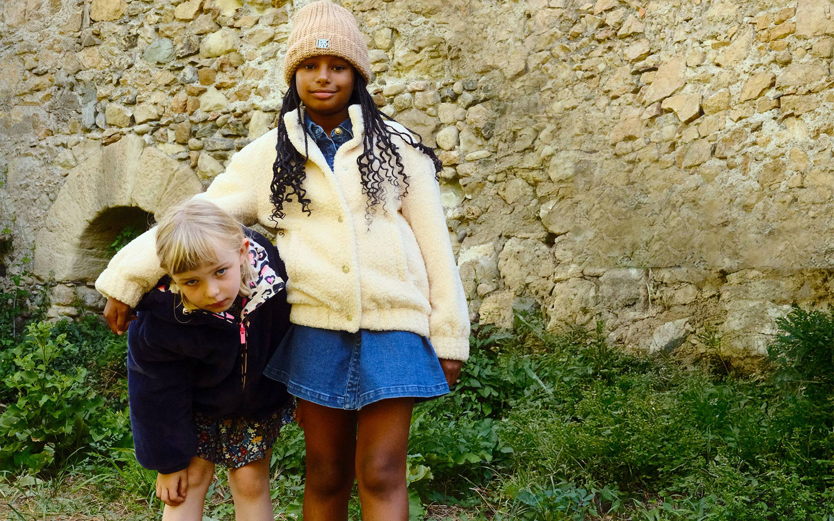 Girls' clothing from autumn winter 2025 collection on Kids around