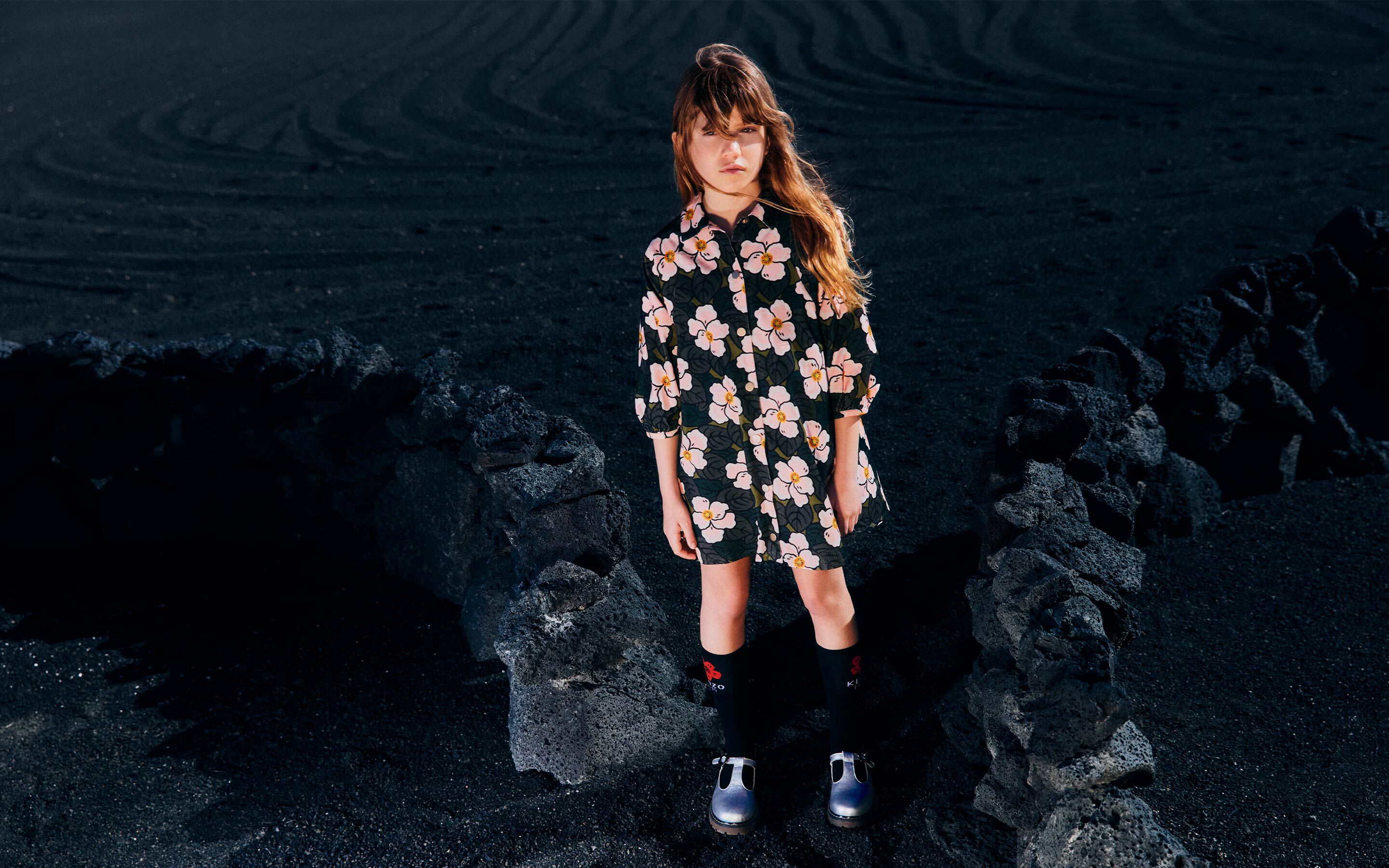 clothes of brand kenzo on kids around