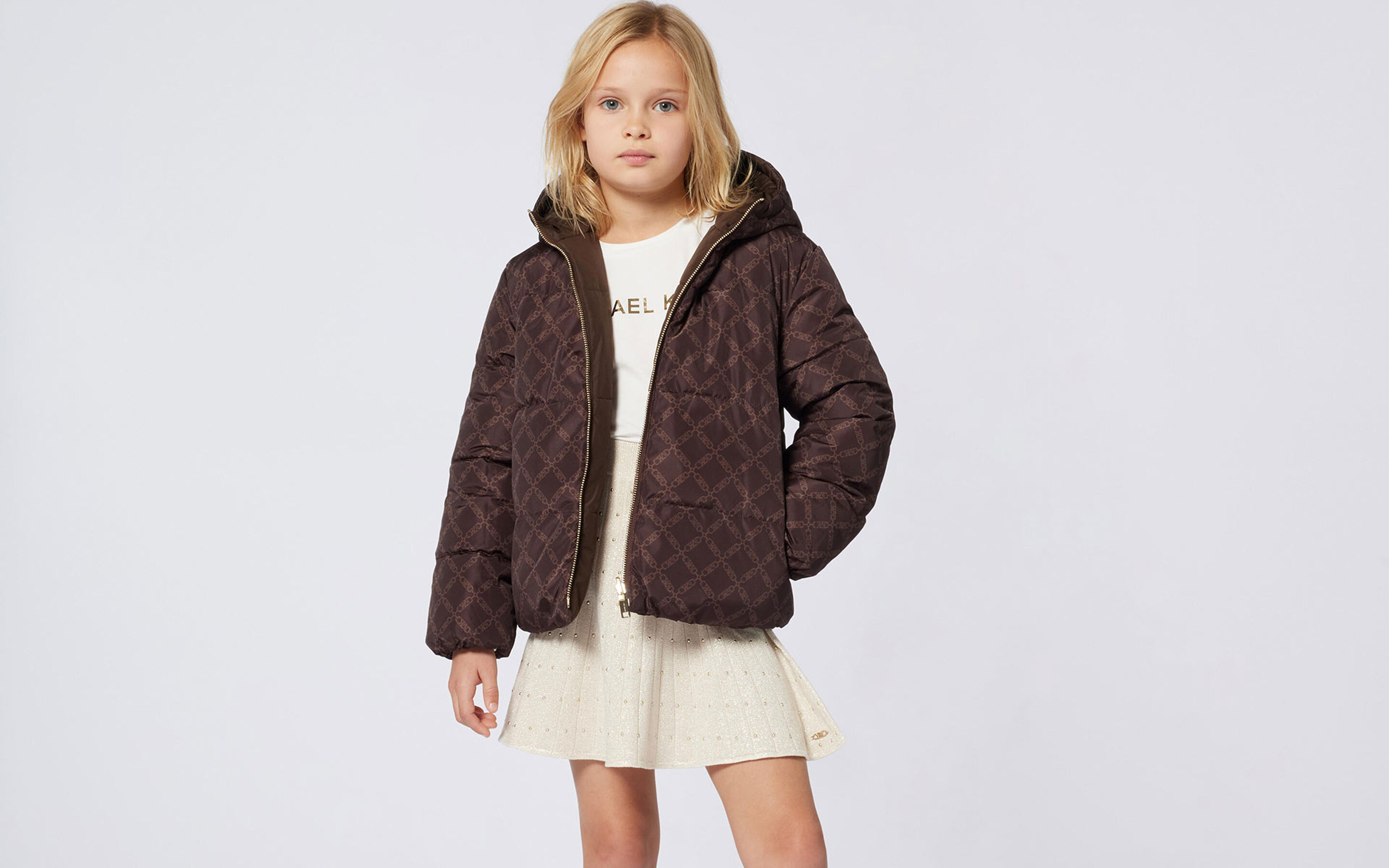 coats Michael Kors brand on kids around