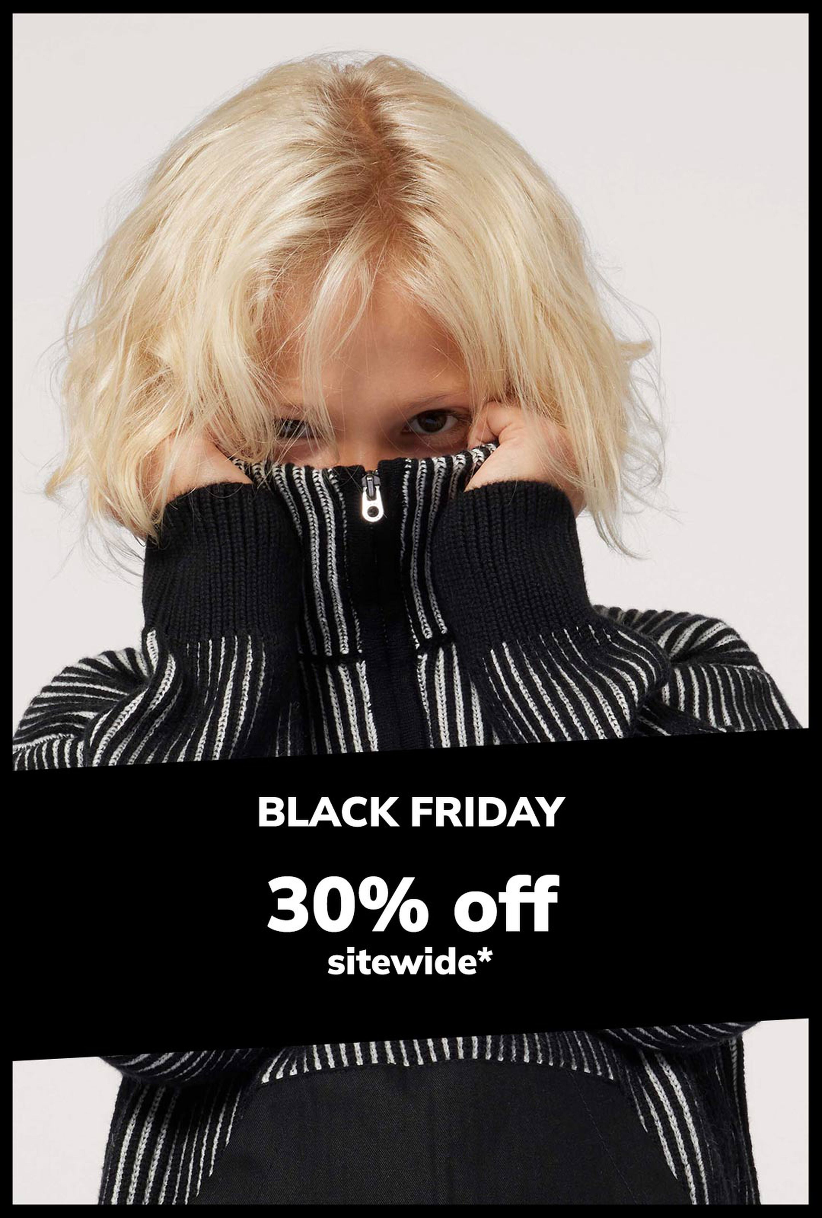 Log in to enjoy 30% off a selection of kids’ and baby clothing.