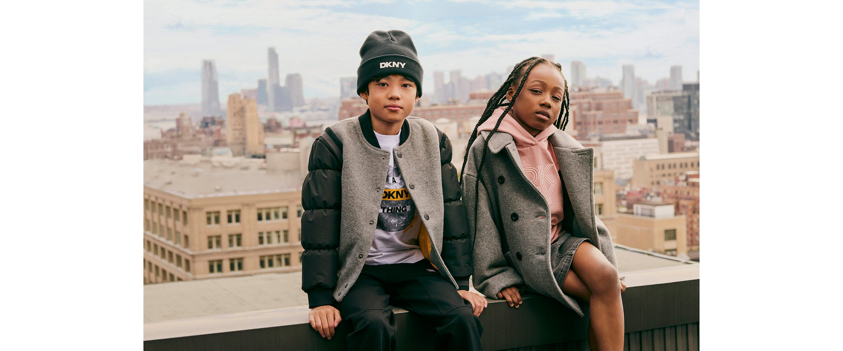 Clothes childrenswear DKNY brand on Kids around