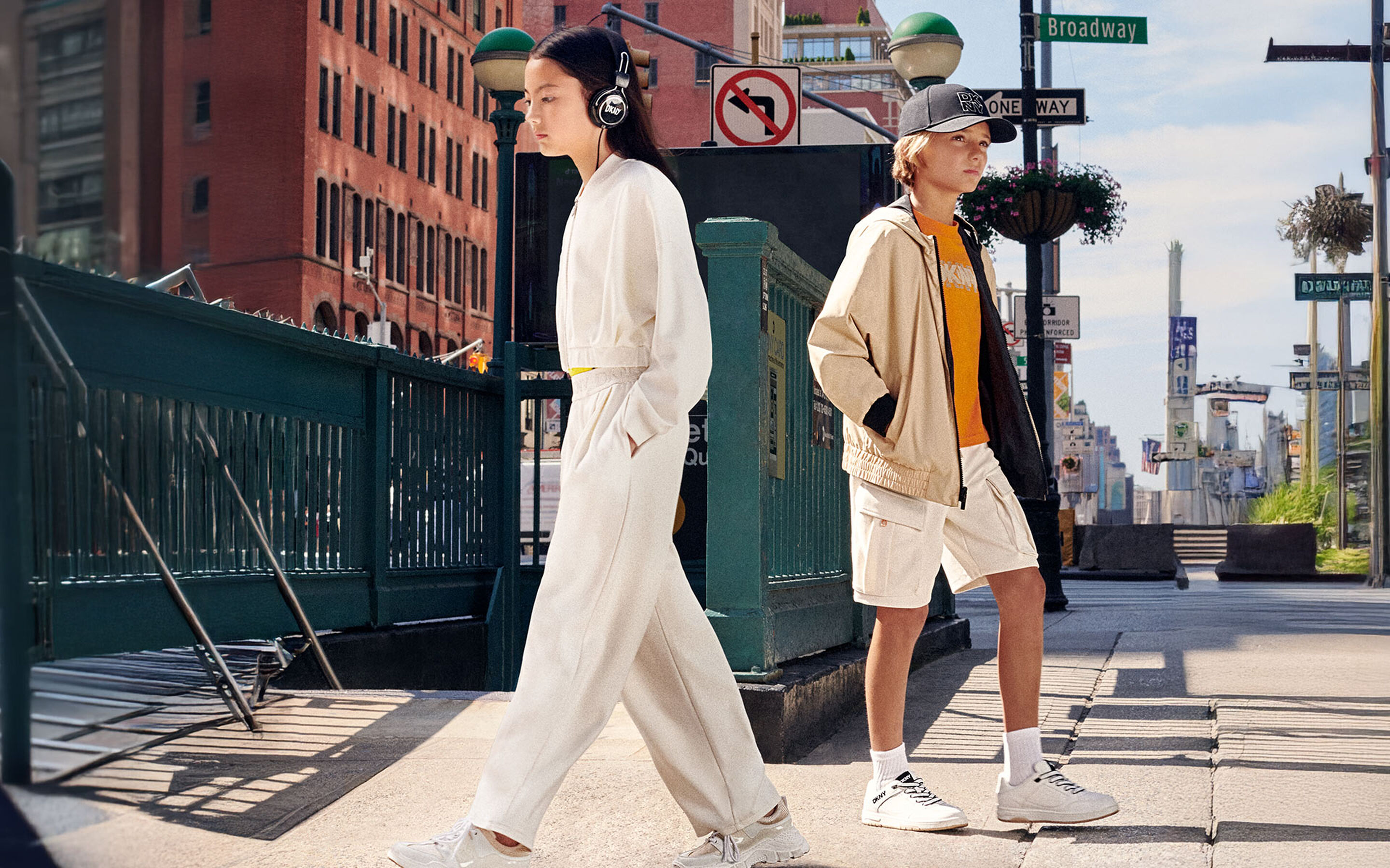 Sweaters DKNY brand on kids around