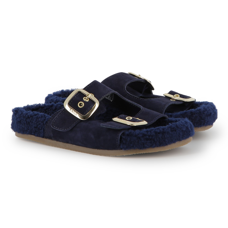 Cow suede leather sandals CHLOE 
                    GIRL