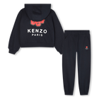 Fleece cardigan and trouser set KENZO KIDS 
                    GIRL
