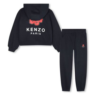Fleece cardigan and trouser set KENZO KIDS GIRL