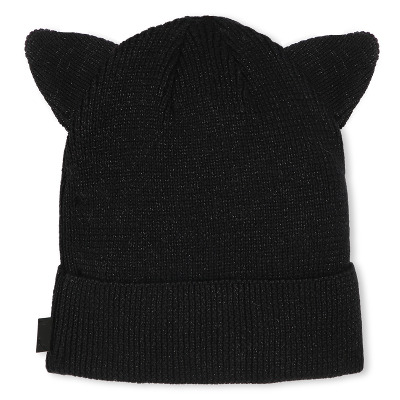 Cat-Ear Metallic Beanie KARL LAGERFELD KIDS 
                        GIRL