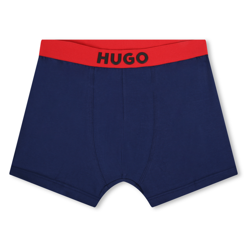 Cotton Boxers (Pack Of 2) HUGO 
                    BOY