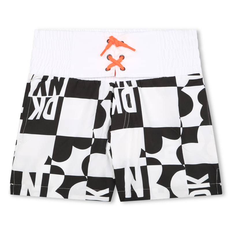 Two-toned printed swim trunks DKNY 
                    GIRL