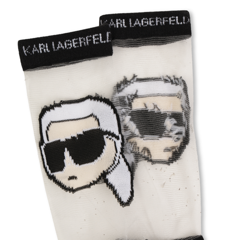 Openwork pattern socks KARL LAGERFELD KIDS 
                        GIRL