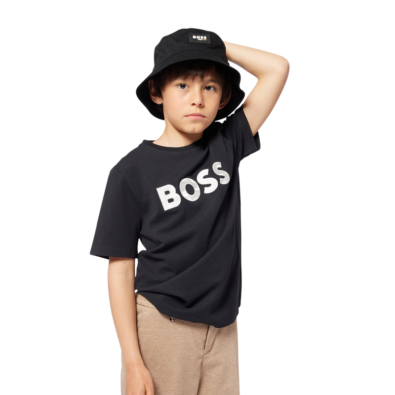 Cotton & linen Bermuda shorts BOSS 
                    BOY