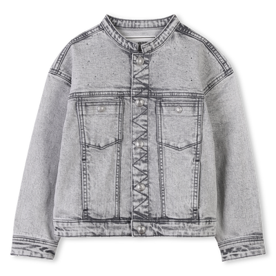 Denim jacket with diamant&eacute;s ZADIG & VOLTAIRE GIRL
