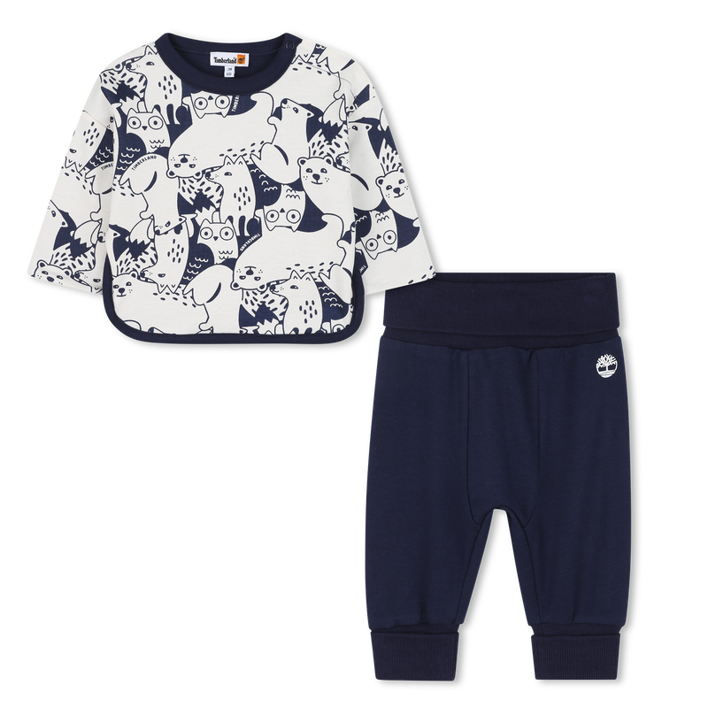 Snap t-shirt and pants TIMBERLAND 
                        BOY