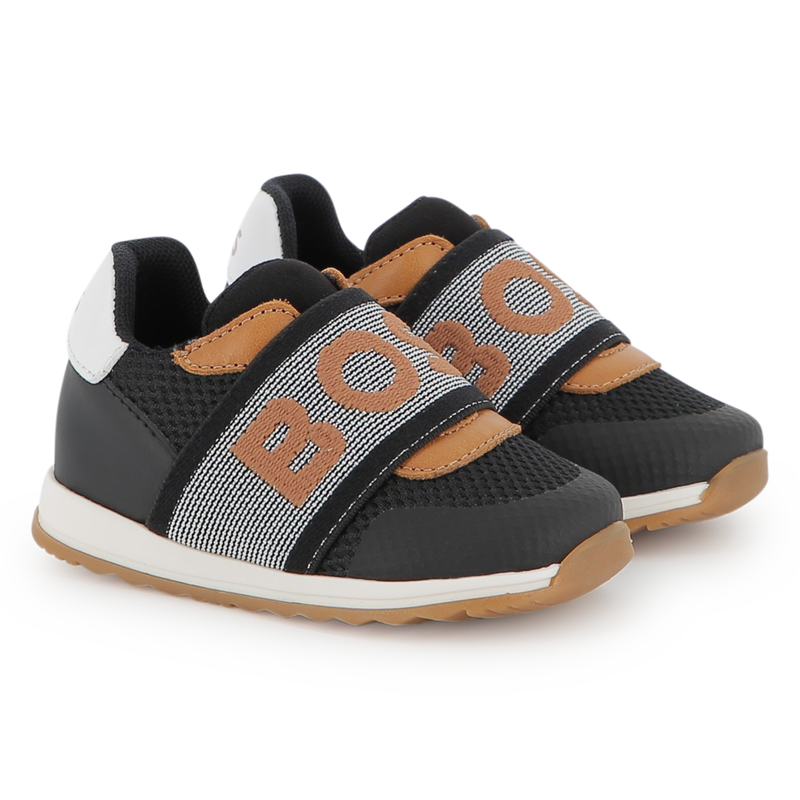 Sneakers with branded elastic BOSS 
                    BOY