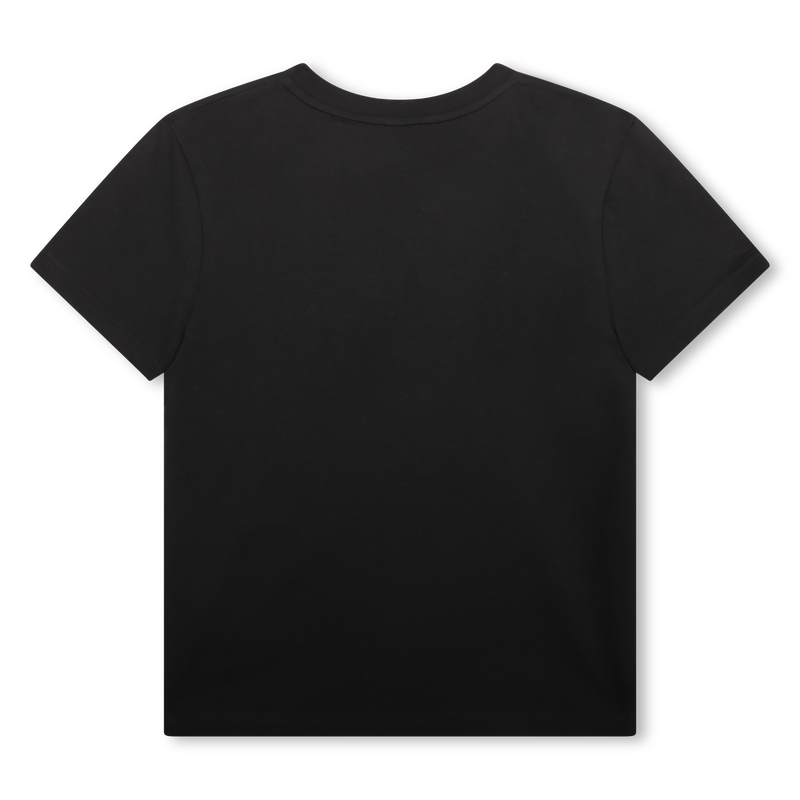 Velvet-patch cotton T-shirt GIVENCHY 
                    BOY