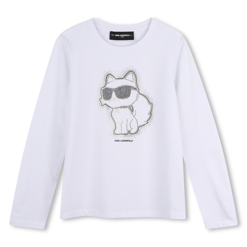 Long sleeve t-shirt KARL LAGERFELD KIDS 
                        GIRL