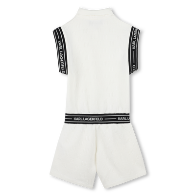 Short-sleeved romper KARL LAGERFELD KIDS GIRL