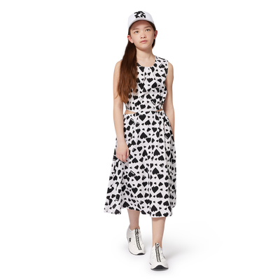 Printed cotton dress DKNY GIRL