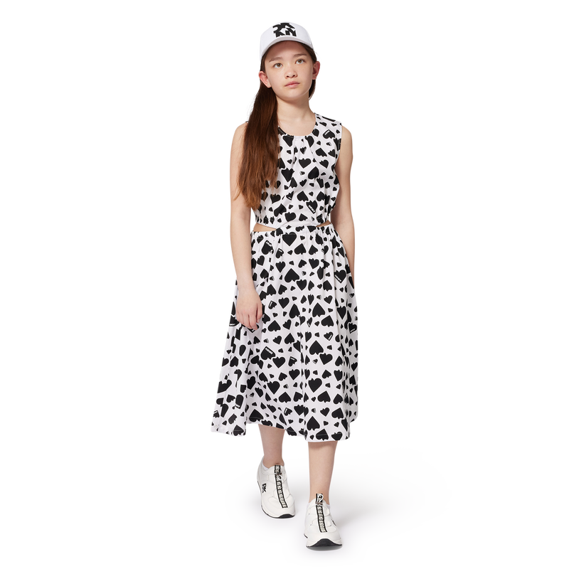 Printed cotton dress DKNY 
                        GIRL