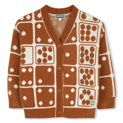 Knitted cardigan KENZO KIDS GIRL