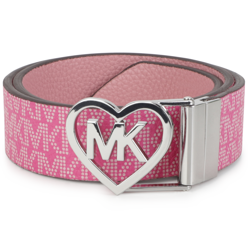 Reversible metal heart belt