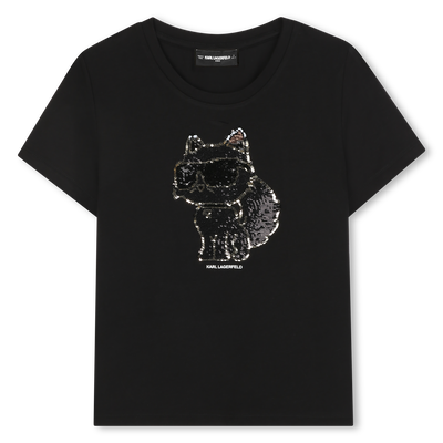 Short-sleeved T-shirt KARL LAGERFELD KIDS GIRL