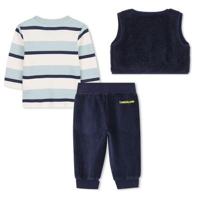 Three-piece outfit with zebra pattern TIMBERLAND BOY