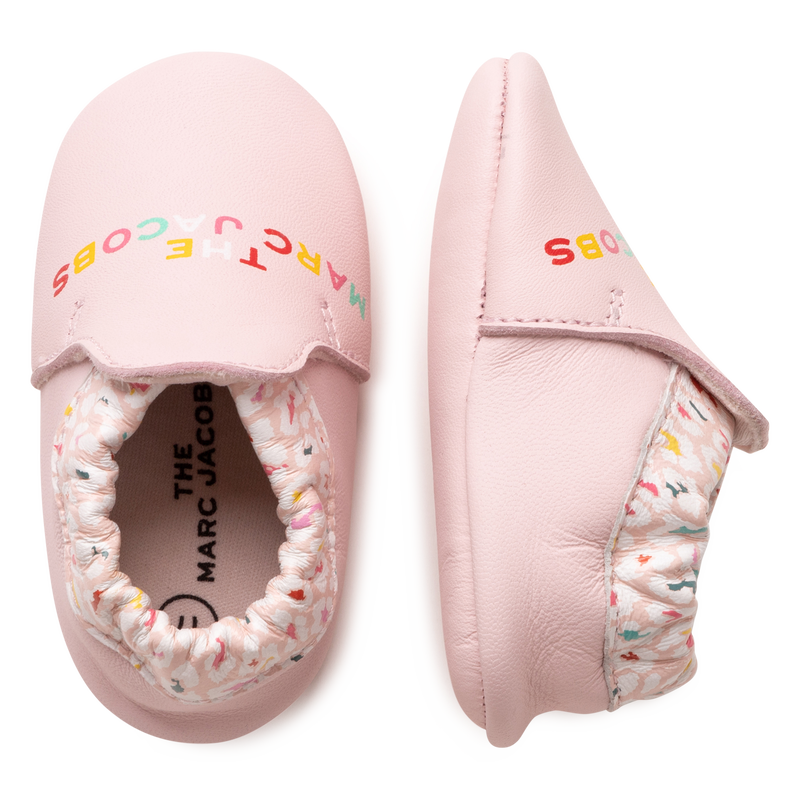 Leather slippers