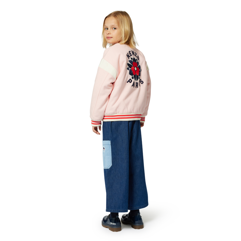 Embroidered woolen jacket KENZO KIDS 
                        GIRL