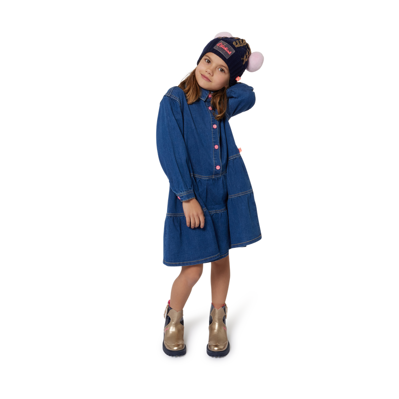Denim Shirt-Collar Dress BILLIEBLUSH 
                        GIRL
