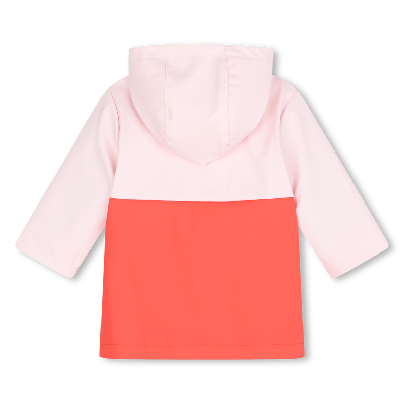 Tricolored Hooded Raincoat CARREMENT BEAU 
                        GIRL