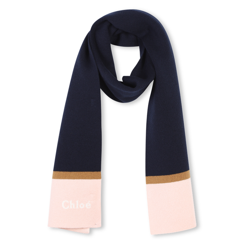 Three-Color Knitted Scarf CHLOE 
                    GIRL