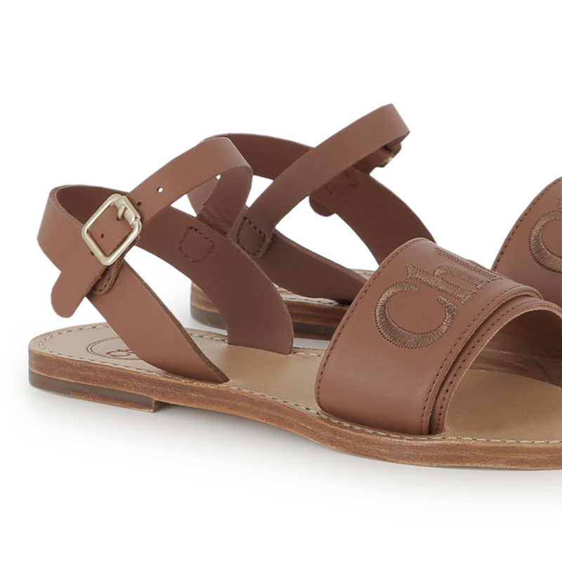 Buckled leather sandals CHLOE 
                        GIRL