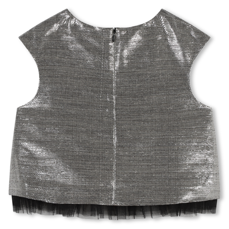 Sleeveless Zip-Up Top KARL LAGERFELD KIDS 
                        GIRL