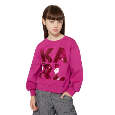 Long-sleeved sweatshirt KARL LAGERFELD KIDS GIRL