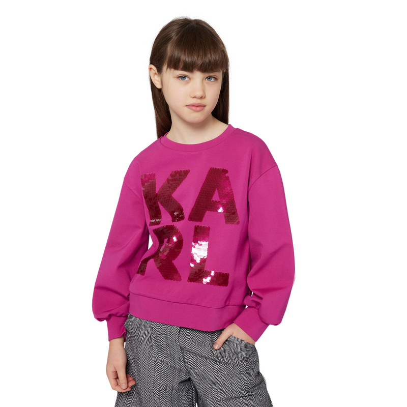 Long-sleeved sweatshirt KARL LAGERFELD KIDS 
                        GIRL