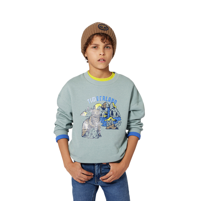 Denim knit trousers TIMBERLAND 
                    BOY