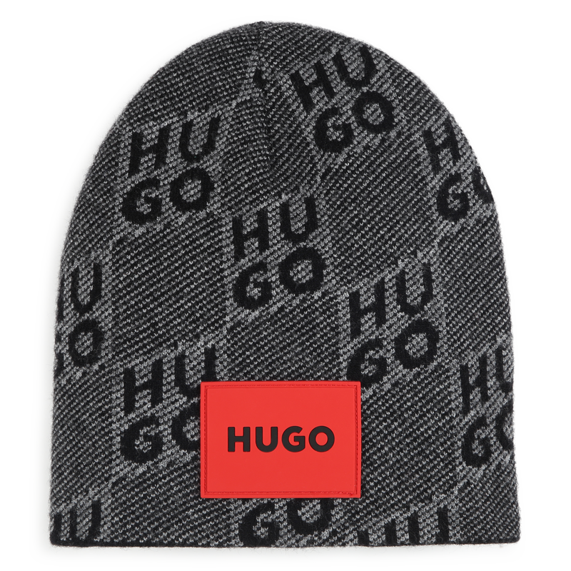 Checkered Knit Hat HUGO 
                    BOY