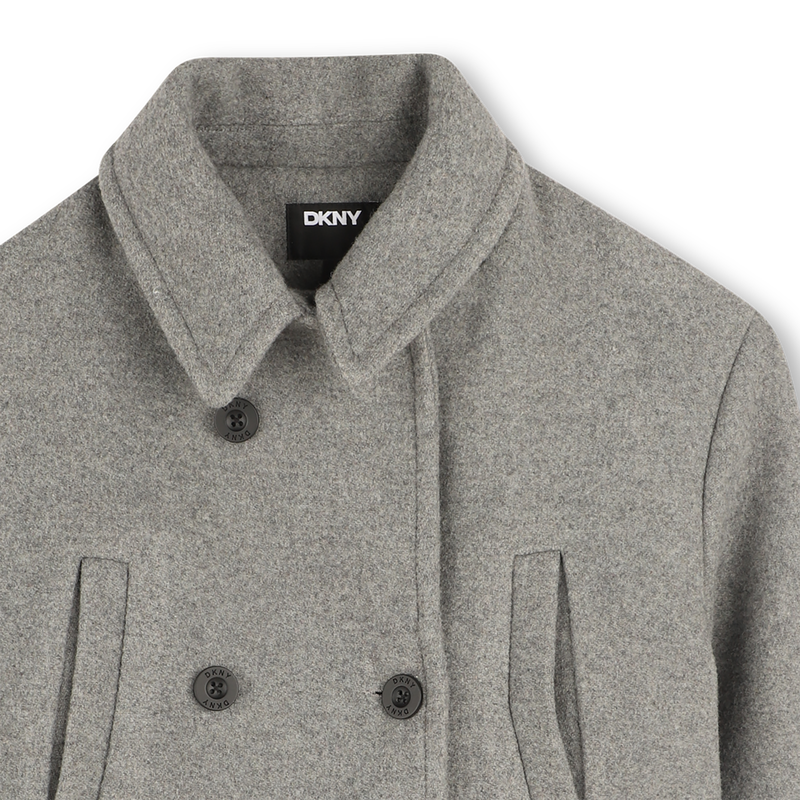 Wool cloth coat DKNY 
                        GIRL