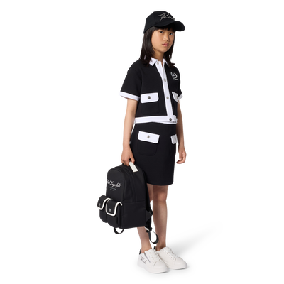 Short-Sleeved Cardigan KARL LAGERFELD KIDS GIRL