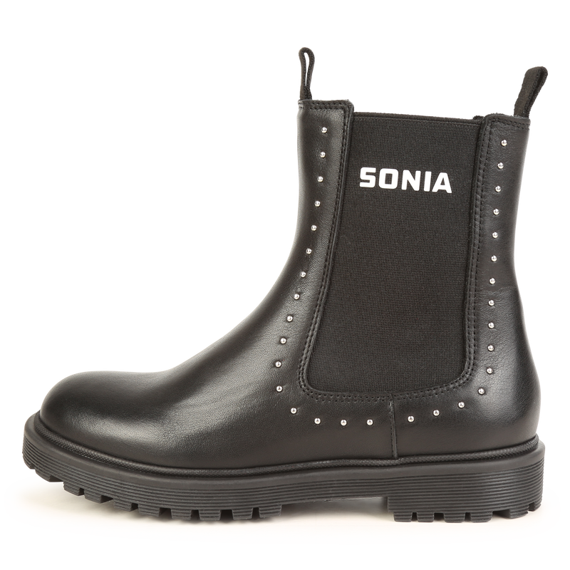 Leather ankle boots