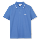 Plain cotton piqu&eacute; polo shirt BOSS 
                    BOY