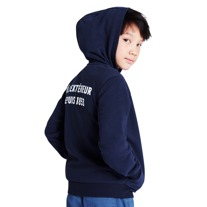 Zip-up hooded sweatshirt