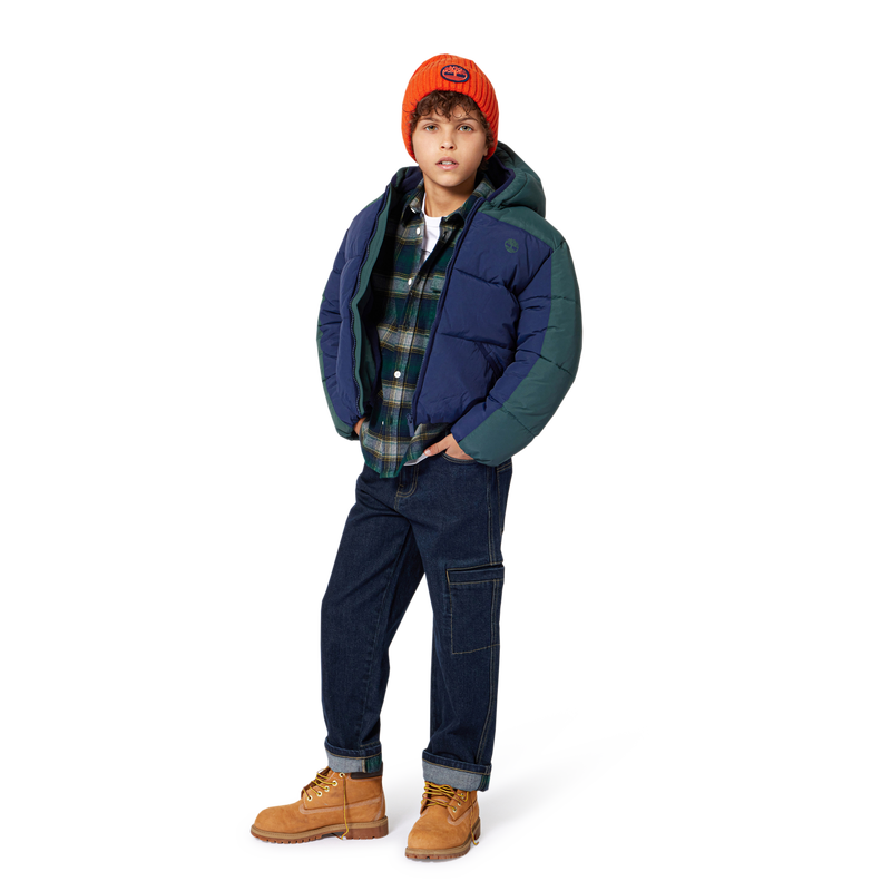 Knitted badge hat with logo TIMBERLAND 
                    BOY